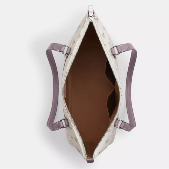 NWT Coach Gallery Tote Bag With Floral Print Retail $345 - Picture 3 of 6